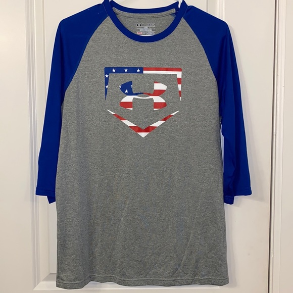 UNDER ARMOUR BASEBALL TEE SHIRT - Picture 1 of 3